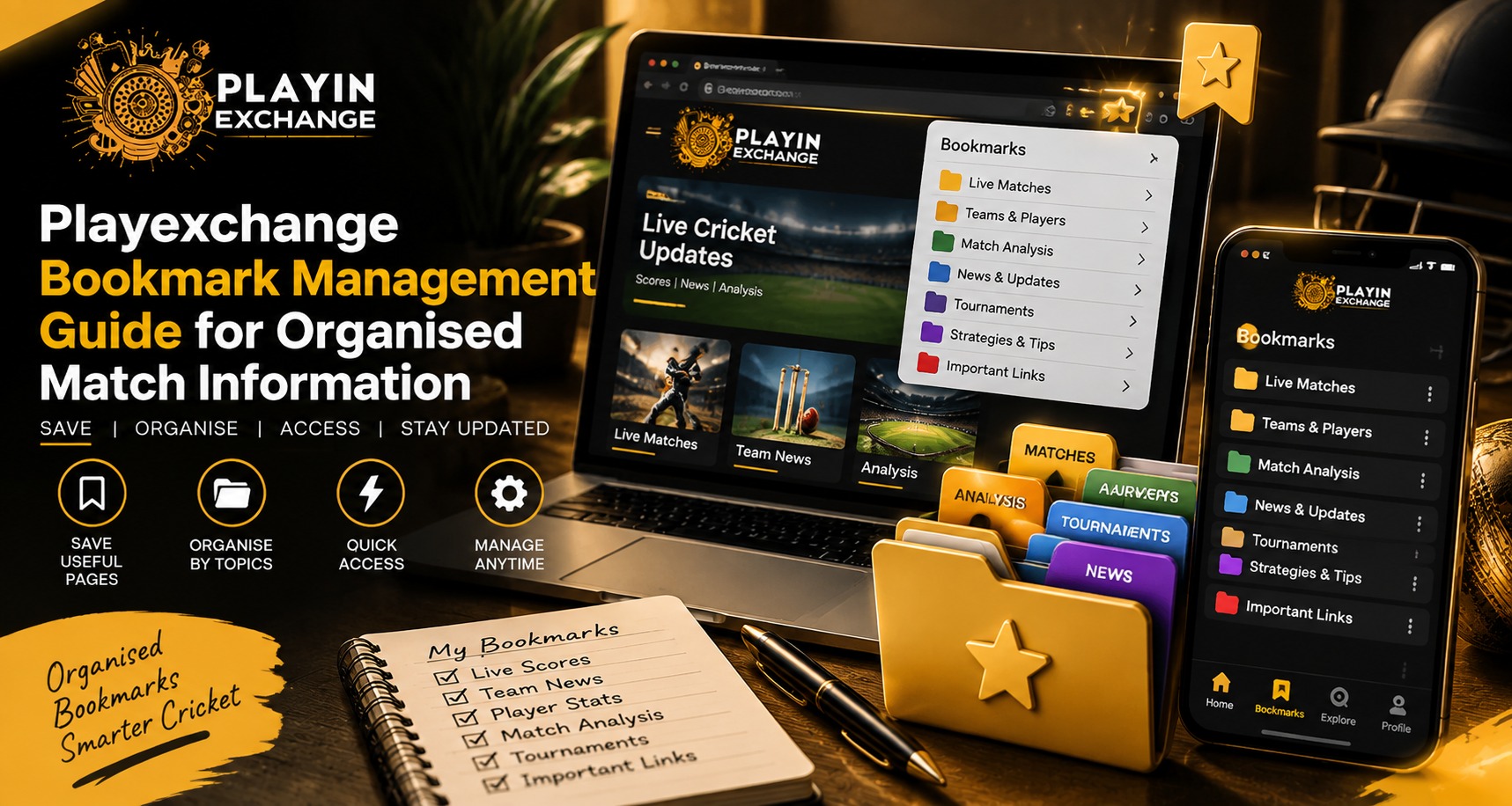 Playexchange Bookmark Management Guide for Organised Match Information