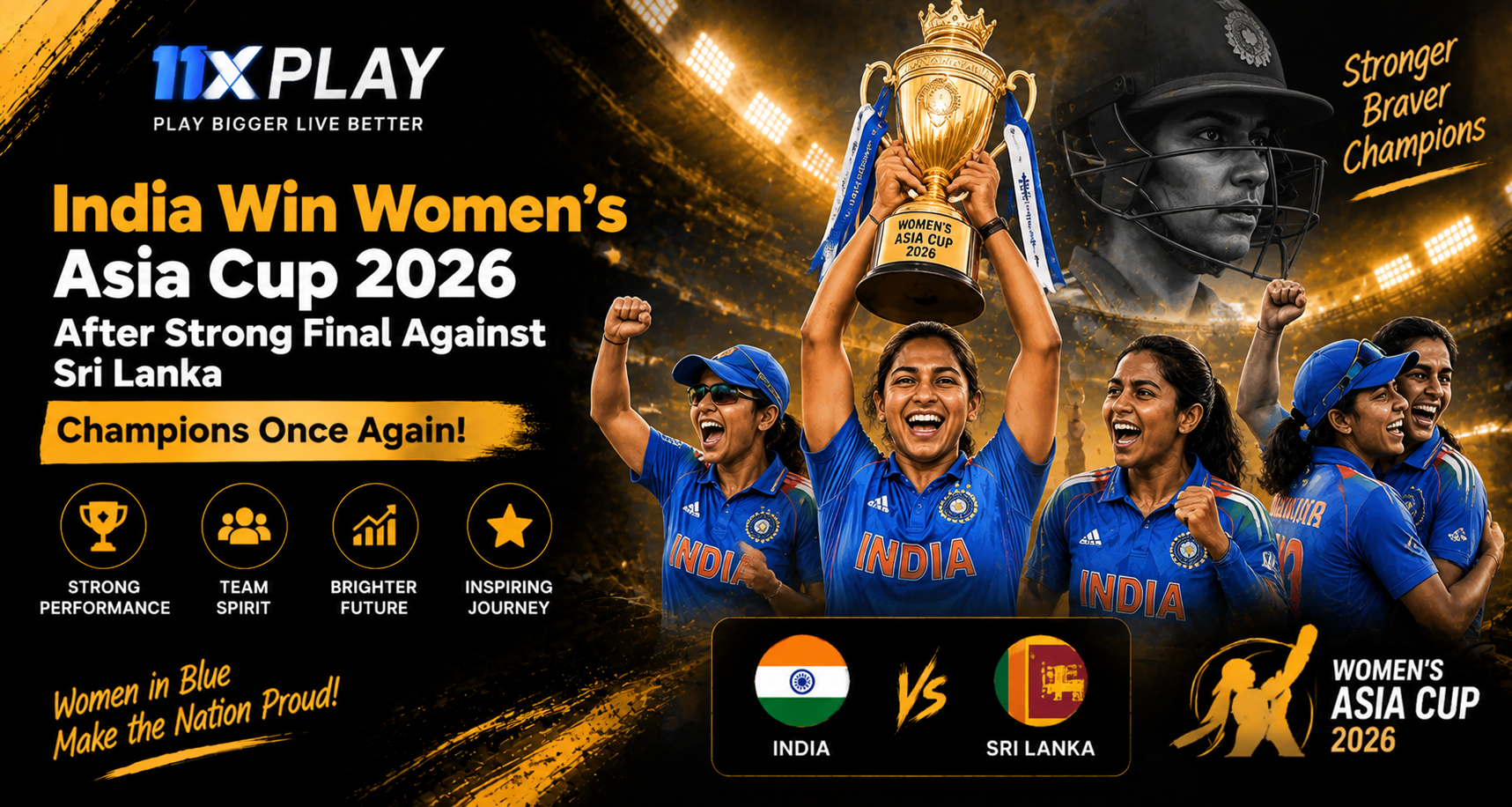 India Win Women’s Asia Cup 2026 After Strong Final Against Sri Lanka