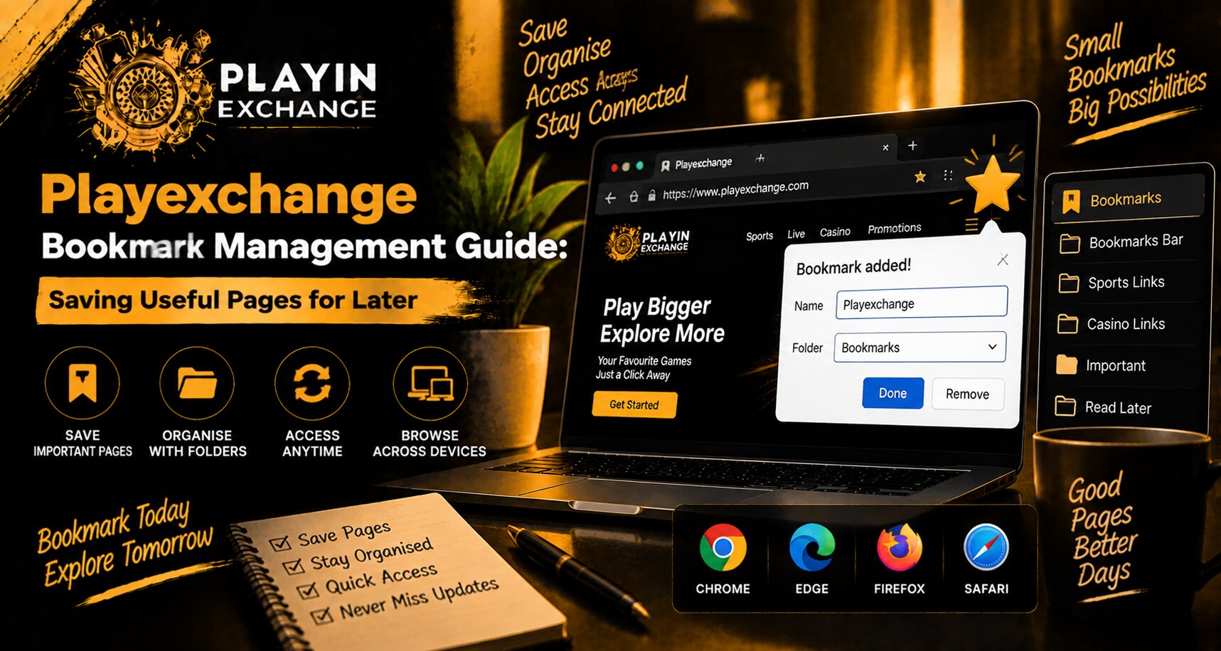 Playexchange Bookmark Management Guide: Saving Useful Pages for Later