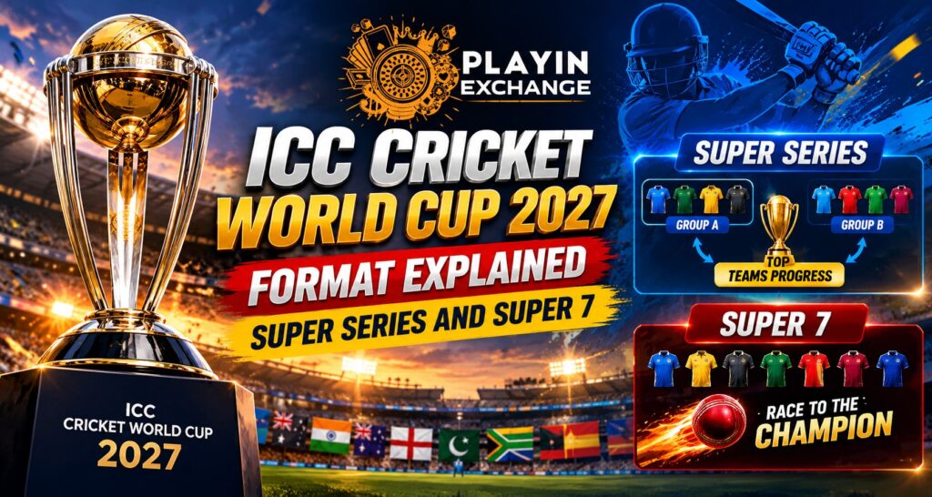 Playexchange ICC Cricket World Cup 2027 Format Explained: Super Series and Super 7